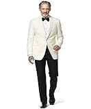 EZ Tuxedo Slim Fit Light Ivory Dinner Jacket (44 Short)