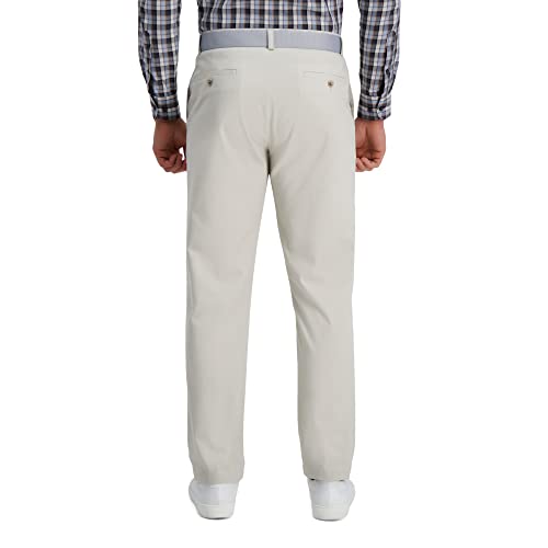 Haggar Men's Comfort Straight Fit Flat Front Flex Khaki & Chino Pants2