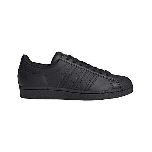 adidas Originals Men's Super-Star Sneaker, Black/Black/Black, 11