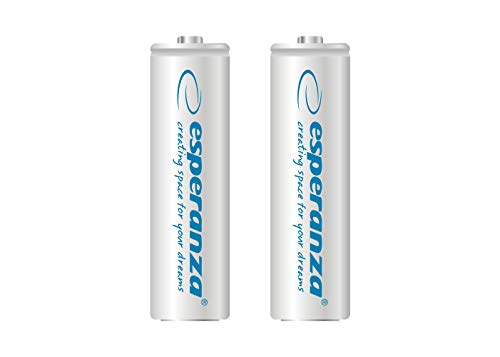 Esperanza IT Accesories Esperanza EZA103W Rechargeable Batteries Ni-MH AA 2000MAH 2PCS - White