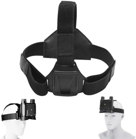 SUZLAZYR Night Vision Head Strap - Outdoor Helmet Mounted Night Vision Goggles Accessories Elastic Headband for NVG10/NVG30/G1/PVS14