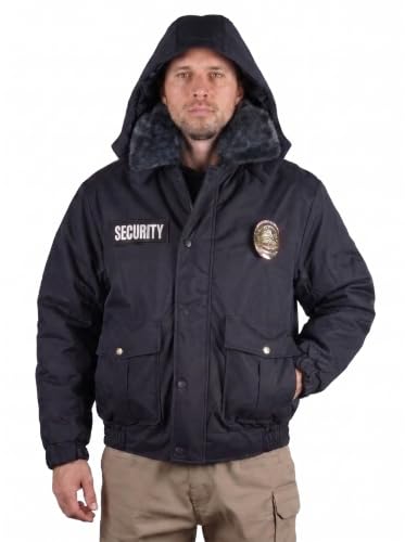 Image of First Class 100% Nylon Oxford All Season Deluxe Plain and Security Bomber Jacket