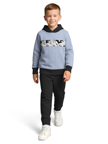 Image of HELLCAT Trendy Co-ords With Hoodie Sweatshirt and Trackpant Clothing Set for Boys