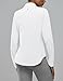 Ramunro Women's 1/4 Zip Shirts with Zip Pockets UPF 50+ Sun Protection Pullover Long Sleeve Quick Dry Swim Shirt White XL