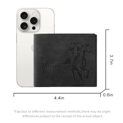 Mens Bifold Wallet Blocking Slim Minimalist Front Pocket - Thin & Stylish with ID Window 15（coffee）3