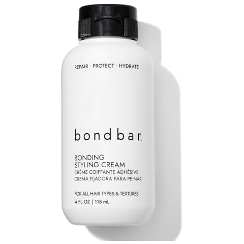 Bondbar Styling Cream for Damaged Hair, Smooths, Strengthens, Repairs all Hair Types & Textures, Vegan, Cruelty-Free, 4 Fl. Oz. Cover