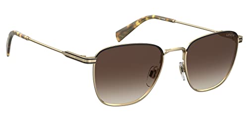 Levi's LV 1016/S Rectangular Sunglasses, Gold/Brown Gradient, 52mm, 19mm2