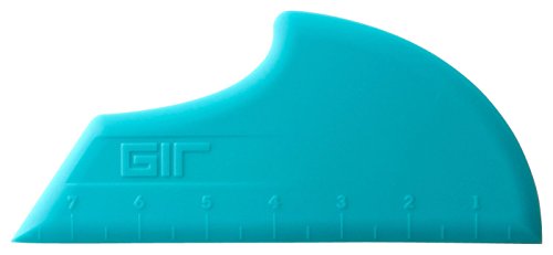 GIR: Get It Right Premium Silicone Pan Scraper - Heat Resistant Kitchen Scraper, Cutter, Chopper Perfect for Dough, Pasta, Cake, Bread, and More - 8 in, Teal