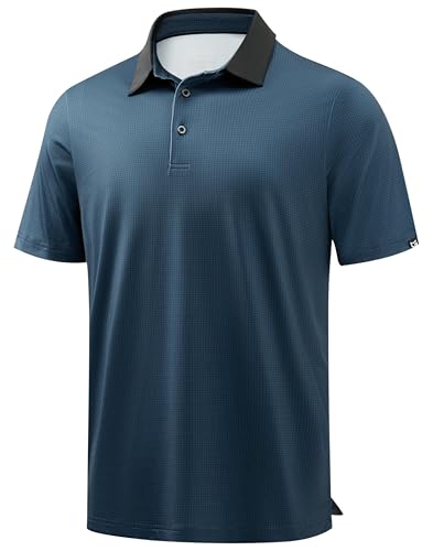 Image of Men's Golf Polo Shirts Dry Fit Performance Moisture Wicking Casual Print Golf Shirts for Men Breathable