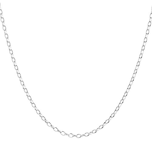 Collar cadena de plata de ley 925 con eslabones italianos para un brillo sofisticado