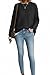 Disamer Womens Sweaters Fall Clothes Fashion 2026 Cowboy Chic Knit Cozy Sweater School Teacher Outfits Long Sleeve Pullover,Striped Black,Large
