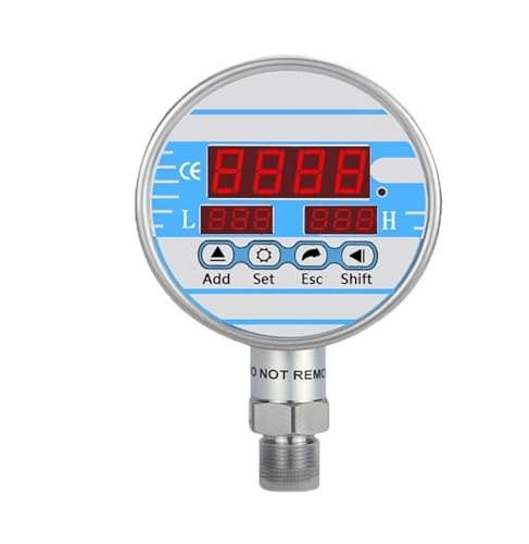 Capteur de pression d'eau et gaz manomètre numérique 24VDC 0-1.6bar