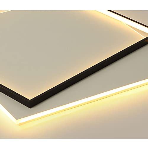 Plafonnier LED moderne variable : intensité réglable et acrylique carré chic