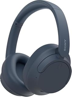 Sony WH-CH720N Noise Cancelling Wireless Headphones Bluetooth Over The Ear Headset with Microphone and Alexa Voice Control, O/S, Blue