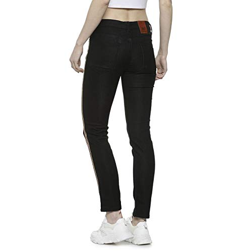 Image of PINACOLADA Women Stylish Solid Super Skinny Casual Denim Jeans