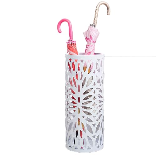 lzysmxw 傘立て 傘収納 アンブレラホルダー アンブレラスタンド おしゃれ スリム アイアン 北欧 大容量 シンプル 玄関収納 レインラック 玄関 (ホワイト)