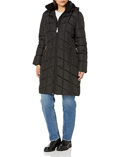 Calvin Klein Damen Oberbekleidung Jacke Daunenalternative Mantel, schwarz,...