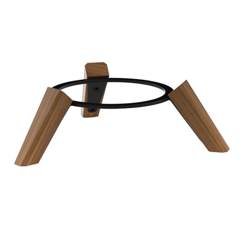 Soporte de barra de sonido pequeña base de madera estable para altavoz 4
