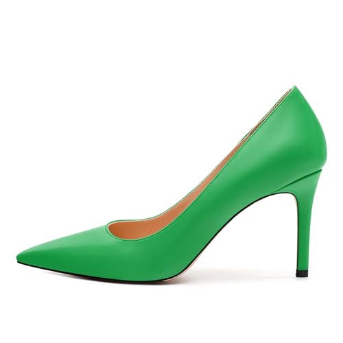 Women's Pumps, Pointed Closed Toe Stiletto High Heels, Fashion Solid High Heel Shoes for Women2