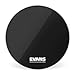 Evans MX1 Black Marching Bass Drum Head, 18 Inch