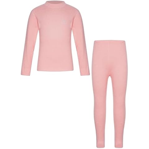 Freebily Kids Thermal Underwear Set Pink Cover