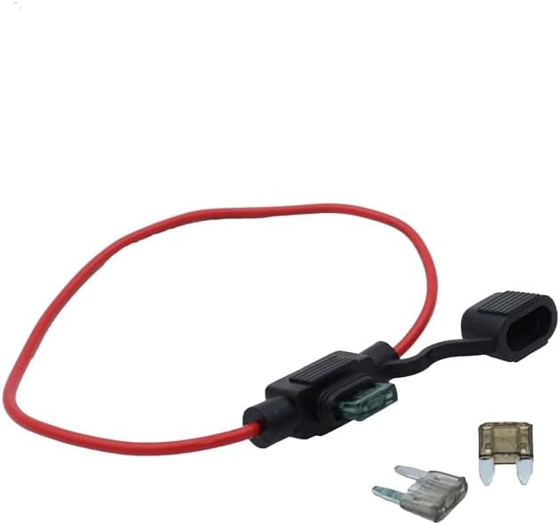 12V Car Waterproof Fuse Holder Socket TAP Adapter Micro/Mini/Standard ATM APM with 10A Blade Car Auto Motorcycle Motorbike Fuse(30A and Fuse Holder)