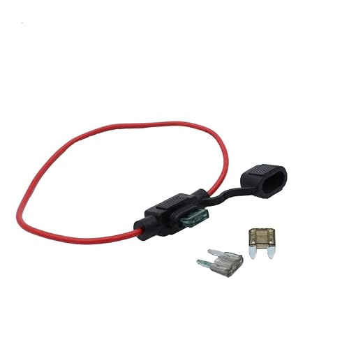 KNIUWMBMH 12V Car Waterproof Fuse Holder Socket TAP Adapter Micro/Mini/Standard ATM APM with 10A Blade Car Auto Motorcycle Motorbike Fuse(5A And Fuse Holder)