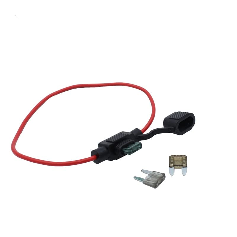 12V Auto Wasserdichter Sicherungshalter Sockel TAP Adapter Micro/Mini/Standard ATM APM mit 10A Klinge Auto Auto Motorrad Motorrad Sicherung(10A And Fuse Holder)