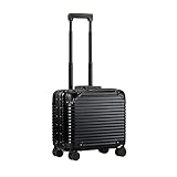 [C.jutro] 【新技術ダブル搭載】_ChromeLite×UltraCush スーツケース キャリーケース 機内持ち込み キャリーバッグ ssサイズ ブラック