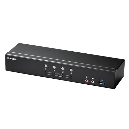 ELECOM KVM切替器 4ポート DVI接続 KVM切替器(VGA・4ポート用) | エレコムダイレクトショップ本店は