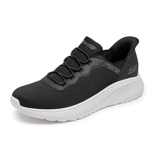 Skechers Men's Hands Free Slip-ins Skechers Bobs Squad Chaos - Daily Hype, Black, 11