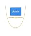 Jewlpire 14K Gold Plated Chain Necklace for Women, 1.3MM Box Chains Necklace 14K Gold Plated Chain for Women Thin & Sturdy Womens Chains Necklaces, 18 Inches