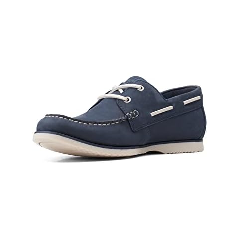 Clarks Noonan Lace - Nubuck Bleu Marine Cover
