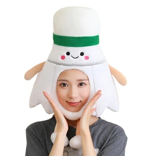Sombrero de plumaje de bádminton - Tocado suave, y llamativo, disfraz de bola de plumas de felpa, para mujeres, hombres, cumpleaños, escenario de drama, destacada, actividad escolar