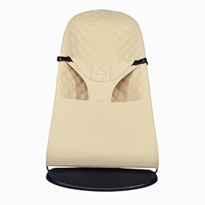 Funda para Hamaca bebé. Funda Belltop Compatible con Hamaca BabyBjörn Balance, Soft & Bliss. Asiento bebé Acolchado para balancín. Algodón hipoalergénico. Ajuste ergonómico – Beige