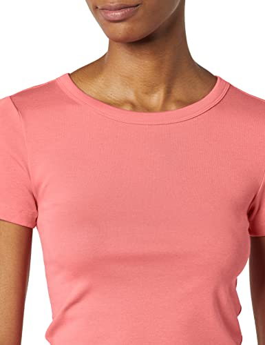Image of Amazon Essentials Women's Slim-Fit Short-Sleeve Crewneck T-Shirt, Pack of 2