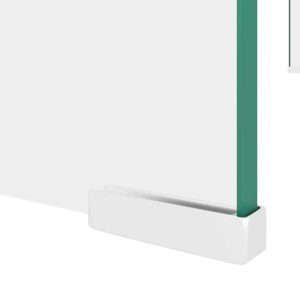 vidaXL Mobile Porta TV Trasparente 80x30x13 cm Mobiletto Supporto Rialzo Vetro