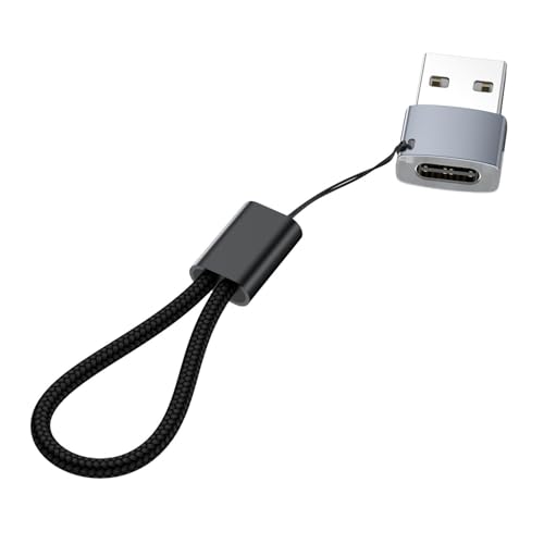 Convertidor USB Tipo C - Conector de cabeza de carga luminosa, cabeza hembra tipo C con transmisión de datos, accesorios de carga con cable para teléfono móvil, ordenador portátil