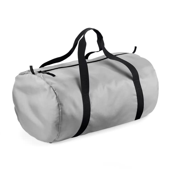 COOZO Packaway Barrel Bag - Silver/Black - One Size