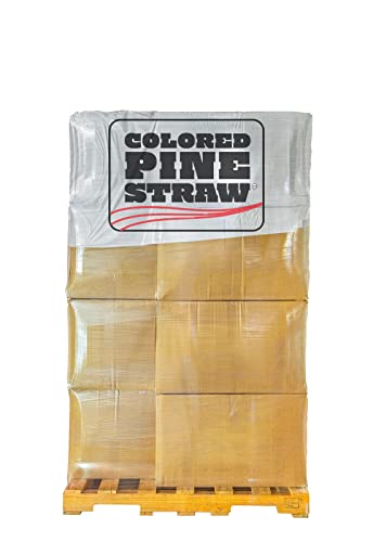 Longleaf Pine Straw Loose in Box for Landscaping - Brown Color UV Resistant – 12 Boxes Per Pallet - Covers Up to 1,080 Square Feet