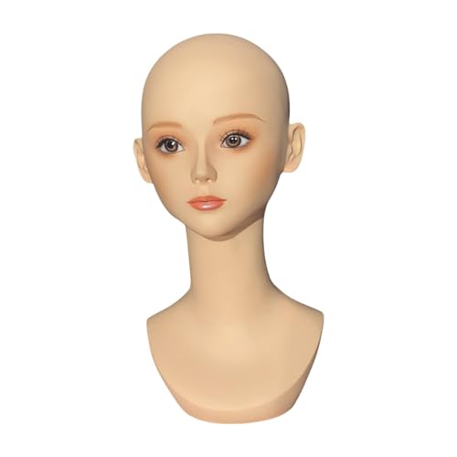 Cabeza de maniquí realista ideal para fotografía de sombreros y pendientes 7