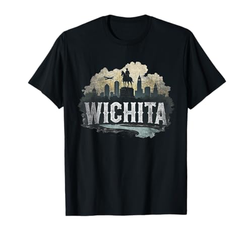Retro Wichita Landscape Vintage Souvenir T-Shirt