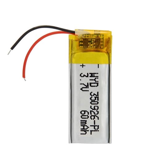 Batería LiPo 350926 pequeña acumulador recargable de 3,7V 60 mAh 1 ud