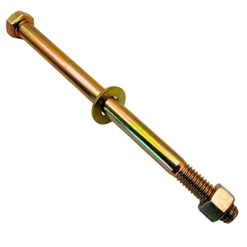 Image of 3 /8 inch-16 x 5-1 /2 inch Grade 8 Bolts (4-Pack) - Heavy-Duty Hex Bolts Includes Flat Washers & Nuts - High-Strength SAE 5.5 inch Coarse Bolts for Automotive, Machinery & Construction