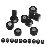 iplusmile 20 Stück Teiliges Pinch Roller Gummi Drucklager für Videorekorder Präzise Maße Langlebige Kassettenspieler Ersatzteile mit Stabiler Laufrollenfunktion