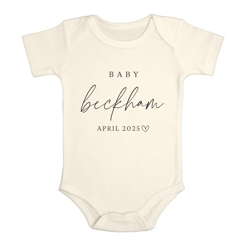 Custom Baby Pregnancy Announcement Bodysuit 0-3 Months
