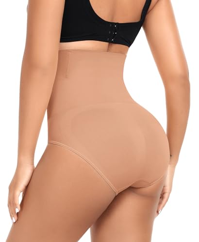 Image of Werena Tummy Control Shapewear Underwear for Women High Waisted Body Shaper Panties Shaping Briefs