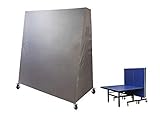 Material y tamaño: esta funda para mesa de tenis está hecha de poliéster Oxford 600D con revestimiento de PVC, L: 165 cm (64,96") W: 85 cm (33,46"); Altura: 185 cm (72,83").