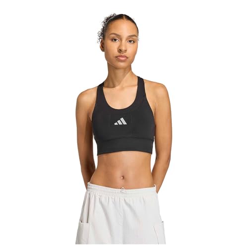 adidas Women's adi365 Running Pocket Medium Support Bra, Black, S