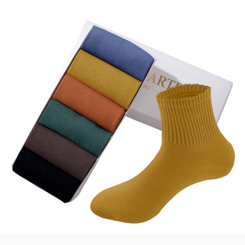 Image of MAGIARTE Womens Mini Crew Ankle Socks Athletic Casual Cotton Socks for Women
